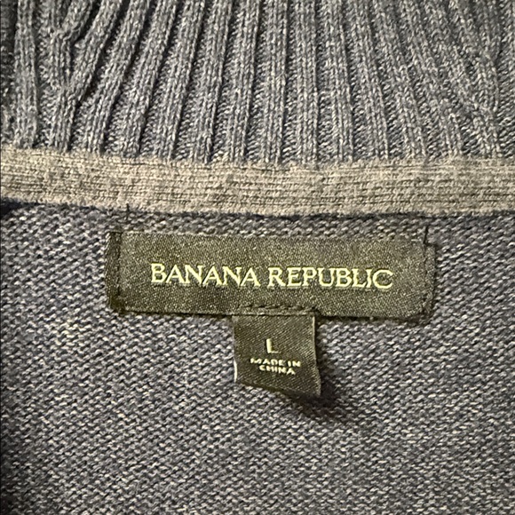 Banana Republic Blue Shawl Collar Cardigan - Picture 2 of 2